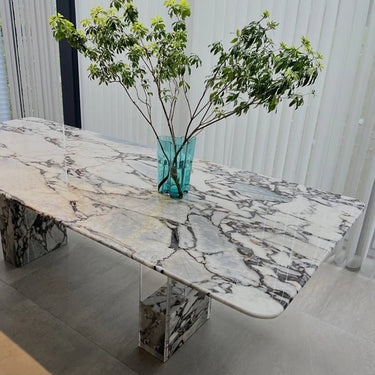 Acrylic Sintered Stone Dining Table – Durable Contemporary Centerpiece hny - 5234MUTUKISPACE