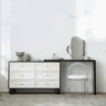 Elegant Oak Pine Makeup Vanity with Mirror and Storage Drawers – Perfect for Modern Bedrooms hqlw - 4029MUTUKISPACE