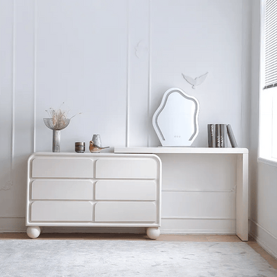 Acrylic Vanity Stool - Modern Dressing Table Seat for Chic Interiors