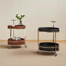 Coffee Table with Wheels – Leather Finish and Modern Design hqy - 5203MUTUKISPACE