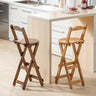 Stylish Dark Brown Bamboo Chair | Natural Wood Finish hsl - 131MUTUKISPACE