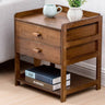 Stylish Brown Bamboo Bedside Cupboard – Elegant & Durable Natural Wood Finish hsl - 297MUTUKISPACE