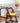 Elegant Dark Brown Bamboo Chair with Natural Wood Canvas - Stylish & Durable Seating hsl - 67MUTUKISPACE