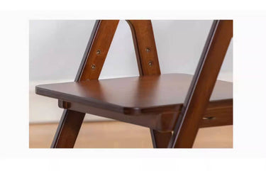 Elegant Dark Brown Bamboo Chair with Natural Wood Canvas - Stylish & Durable Seating hsl - 67MUTUKISPACE