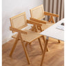 Sleek Dark Brown Bamboo & Natural Wood Chair with Durable ABS Resin Finish hsl - 69MUTUKISPACE