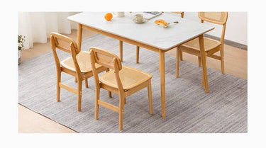 Stylish Natural Wood Finish Bamboo Chair with Durable ABS Resin hsl - 70MUTUKISPACE