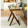 Elegant Natural Wood Tea Table with Reeded Glass – Brown, Grey & Dark Bamboo Styles hsl - 76MUTUKISPACE