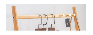 Sleek Bamboo Coat Hanger - Natural Wood Finish for Modern Chic Closet hsl - 88MUTUKISPACE