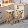 Stylish Natural Bamboo Wood Stool for Modern Interiors hsl - 91MUTUKISPACE