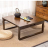 Elegant Dark Brown Bamboo Natural Wood Coffee Table for Modern Living Rooms hsl - 93MUTUKISPACE