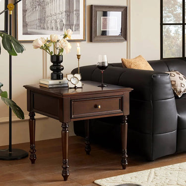 Elegant Solid Wood Coffee Table with Drawer for Living Room Decor hsmjx - 4153MUTUKISPACE