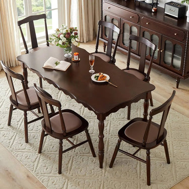 Exquisite Tulipwood Dining Table – Elegant Centerpiece for Your Home hsmjx - 4158MUTUKISPACE