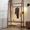 Elegant Brown Ash Wood Coat Hanger - Stylish & Durable htzm - 1527MUTUKISPACE