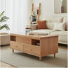 Stylish Oak Wood Coffee Table - Elegant Natural Finish for Modern Homes hx - 1571MUTUKISPACE