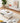 Elegant White and Beige Solid Wood Sintered Stone Coffee Table - Stylish and Durable hx - 1574MUTUKISPACE