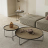 Multi - Layer Board Coffee Table Set – Round Modern Design for Living Room hxbs - 3031MUTUKISPACE