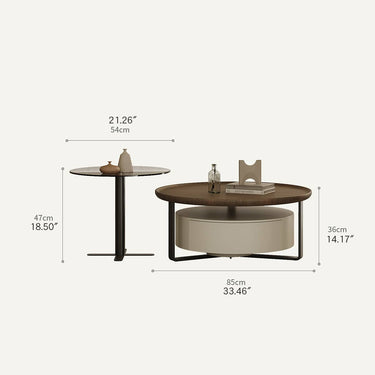 Modern Coffee Table | Sleek Carbon Steel Tempered Glass Design hxj - 2704MUTUKISPACE