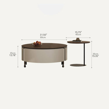 Modern Stainless Steel Coffee Table - Sleek & Durable Design for Contemporary Living Spaces hxj - 2711MUTUKISPACE