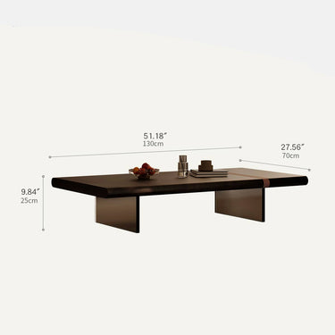 Modern Acrylic Faux Leather Coffee Table - Stylish & Durable Coffee Table for Living Room Decor hxj - 2714MUTUKISPACE