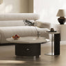 Stainless Steel Marble Coffee Table - Elegant & Durable Design for Modern Living Spaces hxj - 2721MUTUKISPACE