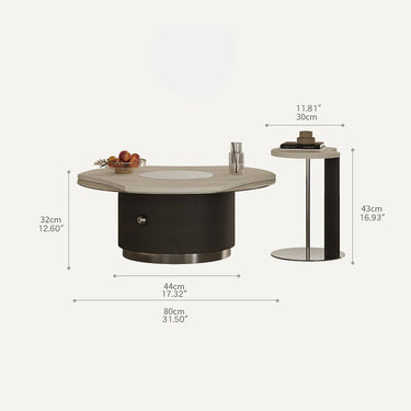 Stainless Steel Marble Coffee Table - Elegant & Durable Design for Modern Living Spaces hxj - 2721MUTUKISPACE