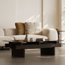 Solid Wood and Tempered Glass Coffee Table - Elegant Design for Modern Living Spaces hxj - 2725MUTUKISPACE