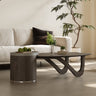 Modern Stainless Steel Coffee Table - Sleek and Durable Design for Any Home hxj - 2732MUTUKISPACE