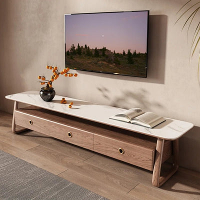 TV Stand with Sintered Stone Top – Modern Home Entertainment Furniture