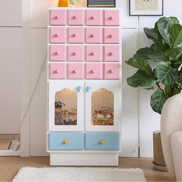 Solid Wood Glass Cabinet - Elegant Display Case for Home Storage hyj - 2301MUTUKISPACE