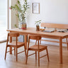 Elegant Natural Wood Chair in Brown - Oak, Cherry, and Black Walnut Options hykmq - 740MUTUKISPACE