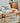 Elegant Multitone Wooden Stool with Cotton/Linen Seat – Grey, Brown, Cherry, Black Walnut hykmq - 741MUTUKISPACE