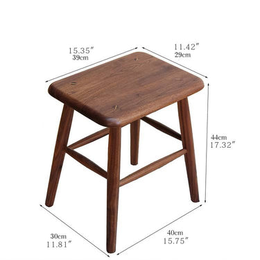 Stunning Natural Wood Stools in Cherry, Black Walnut, and Oak Finishes - Perfect for Every Home Decor hykmq - 743MUTUKISPACE