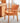 Sleek Mid - Century Modern Chair with Orange, Off - White, and Yellow Leathaire - Natural Oak, Cherry, and Light Brown Wood Finish hykmq - 745MUTUKISPACE
