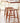 Premium Wooden Stool - Natural Brown Cherry & Black Walnut Finish hykmq - 747MUTUKISPACE