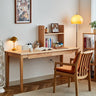 Elegant Red Oak Natural Wood Desk - Timeless Beauty for Your Home! hykmq - 748MUTUKISPACE