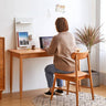 Elegant Cherry Wood and Natural Plywood Desk hykmq - 750MUTUKISPACE