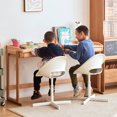 Desk with Natural Wood Finish in Red Oak and Black Walnut hykmq - 751MUTUKISPACE