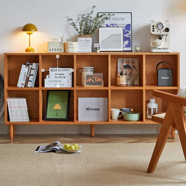 Stunning Cherry Wood Cabinet - Premium Natural Wood Finish with Durable Plywood Base hykmq - 759MUTUKISPACE