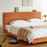Stunning Cherry Wood Bed Frame - Natural Wood Finish for Elegant Bedroom Decor hykmq - 773MUTUKISPACE