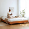 Stunning Cherry Wood Bed Frame in Natural Wood Finish - Perfect for Your Bedroom hykmq - 774MUTUKISPACE