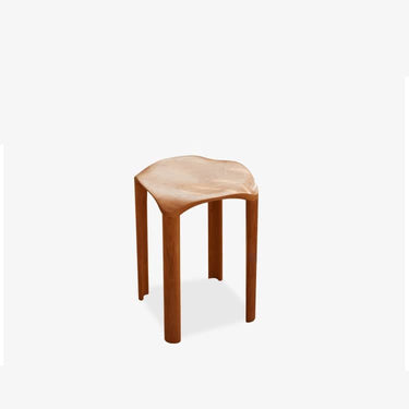 Elegant Natural Wood Stool - Rich Brown Cherry & Black Walnut Finish hykmq - 780MUTUKISPACE