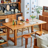 Elegant Natural Cherry Wood Table - Perfect for Sophisticated Interiors hykmq - 786MUTUKISPACE