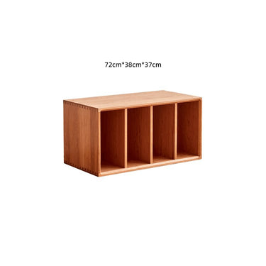 Elegant Cherry Wood and Glass Cabinet with Copper Accents - Premium Plywood Design hykmq - 789MUTUKISPACE