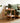 Elegant Multi - Material Rolling Cart: Natural Cherry Wood, Glass, and Metal Finish hykmq - 797MUTUKISPACE
