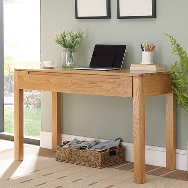 Stunning Brown Oak Wood Table for Elegant Natural Décor hym - 1530MUTUKISPACE