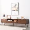 Elegant Brown Cherry Solid Wood TV Cabinet - Timeless Design for Any Living Room hym - 1533MUTUKISPACE