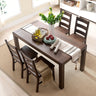 Vintage Brown Natural Oak Wood Table - Elegant Craftsmanship for Timeless Style hym - 1534MUTUKISPACE