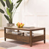 Stunning Oak Wood Coffee Table - Natural Brown Finish hym - 1536MUTUKISPACE