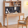 Natural Brown Ash Wood Desk - Elegant and Durable Dining Furniture hym - 1539MUTUKISPACE