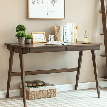 Beautiful Brown Beech and Tung Wood Natural Table hym - 469MUTUKISPACE